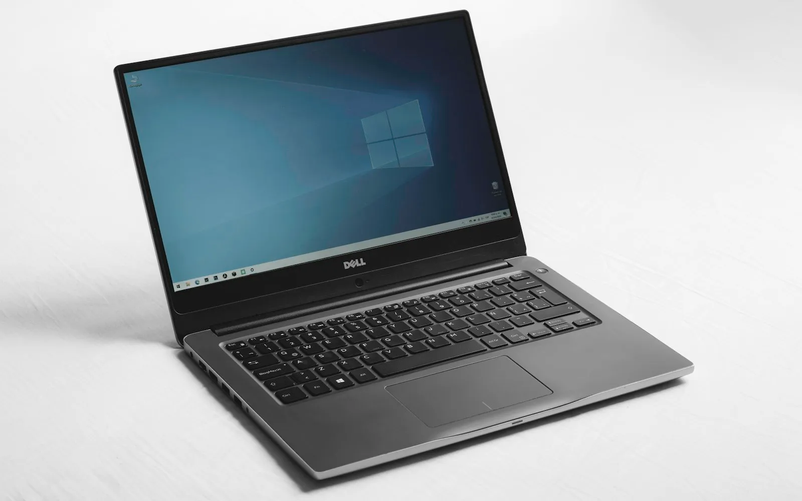 Laptop showing the Windows desktop